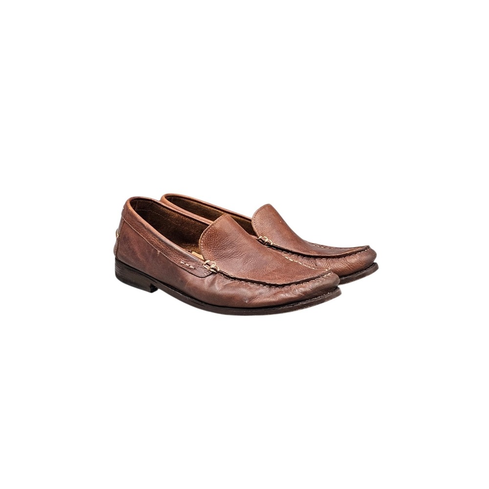 G.H. Bass Abner Brown Leather Casual Moccasin Loafers Mens Size 10 M 70-60552